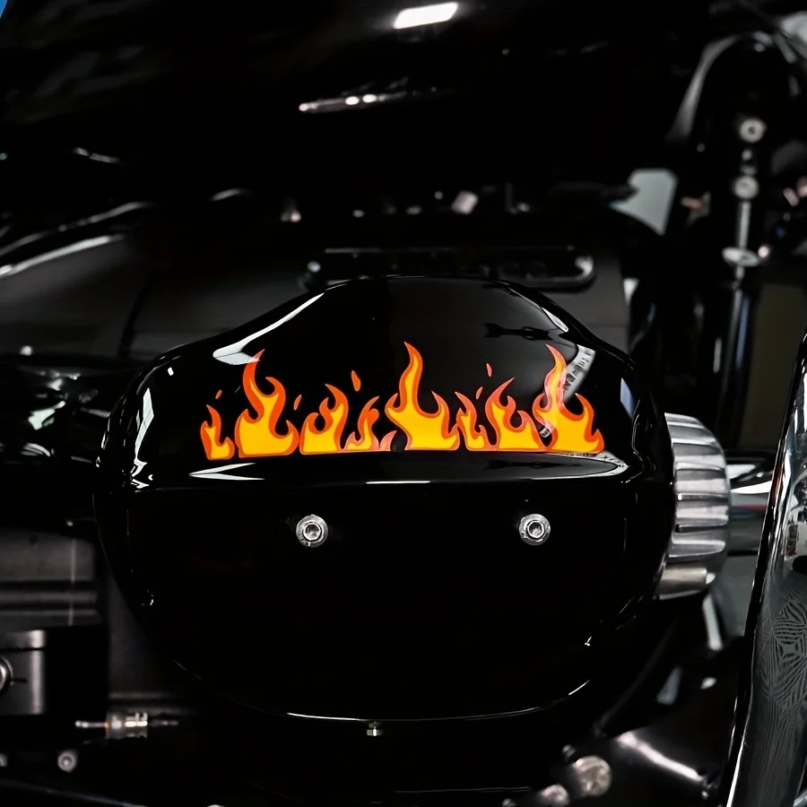 

1PC Flame - shaped Auto Sticker: Orange - Red for Vehicle Styling