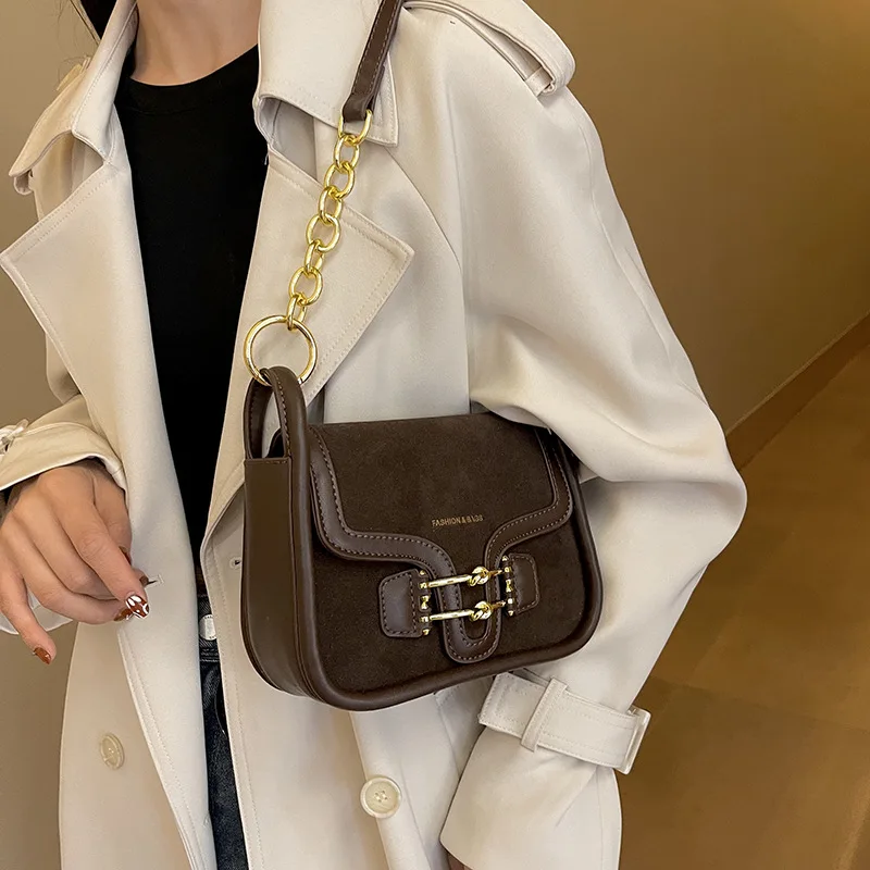 

Fashion All-match New Shoulder Bags Women Exquisite Luxury Popular Spliced Small Sqaure Pack Korean Multi-function Underarm Bag