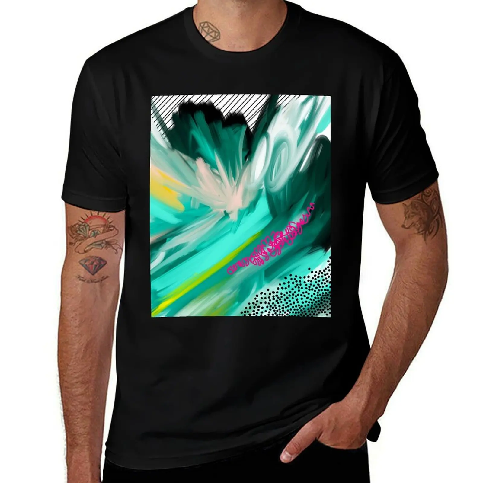 

Abstract Painting T-Shirt funny t shirts man man t shirt summer man t shirts graphic T-Shirt