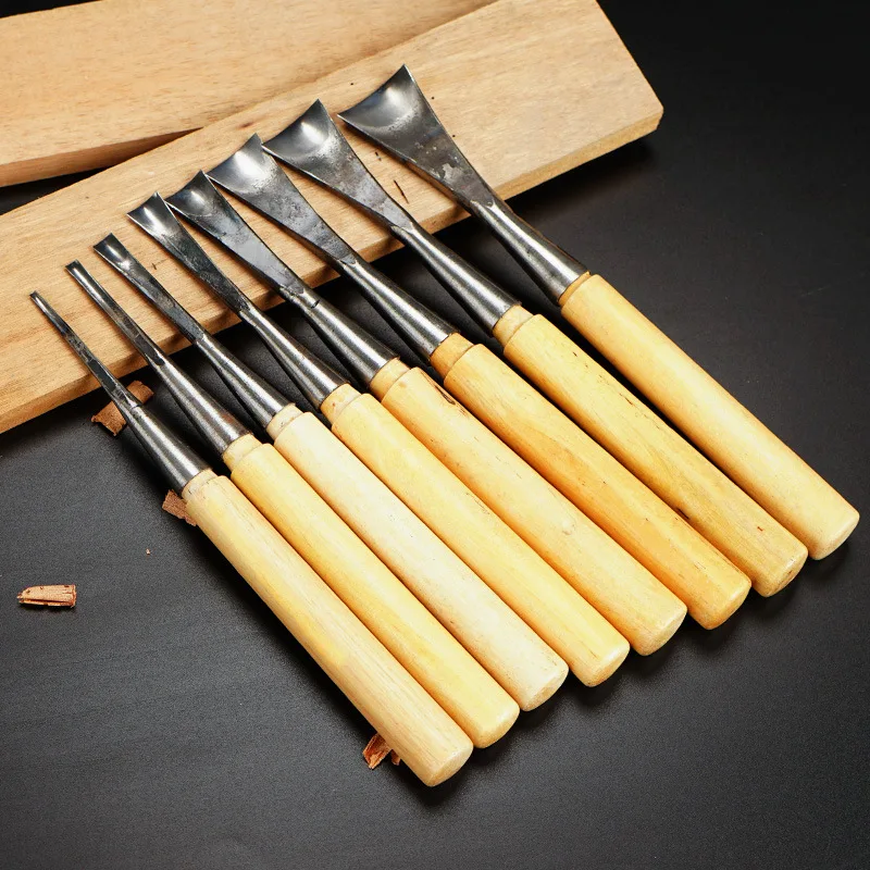 Woodworking Carving Curved Chisel Detailed Making Blank Specific Half Round Chisel Knife Handmade Blank Depth Circular Gouges
