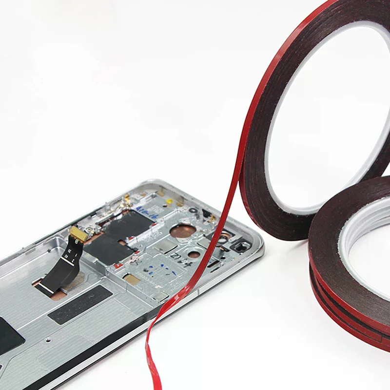 Cinta adhesiva de doble cara de 10 m para reparación de teléfonos móviles, para pantalla táctil y panel LCD, 3 mm, espuma autoadhesiva 2