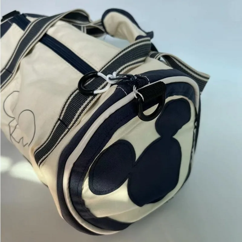 Nowy Disney płócienny głowa myszy do gry w kręgle torebka z nadrukiem damska torba Crossbody o dużej pojemności