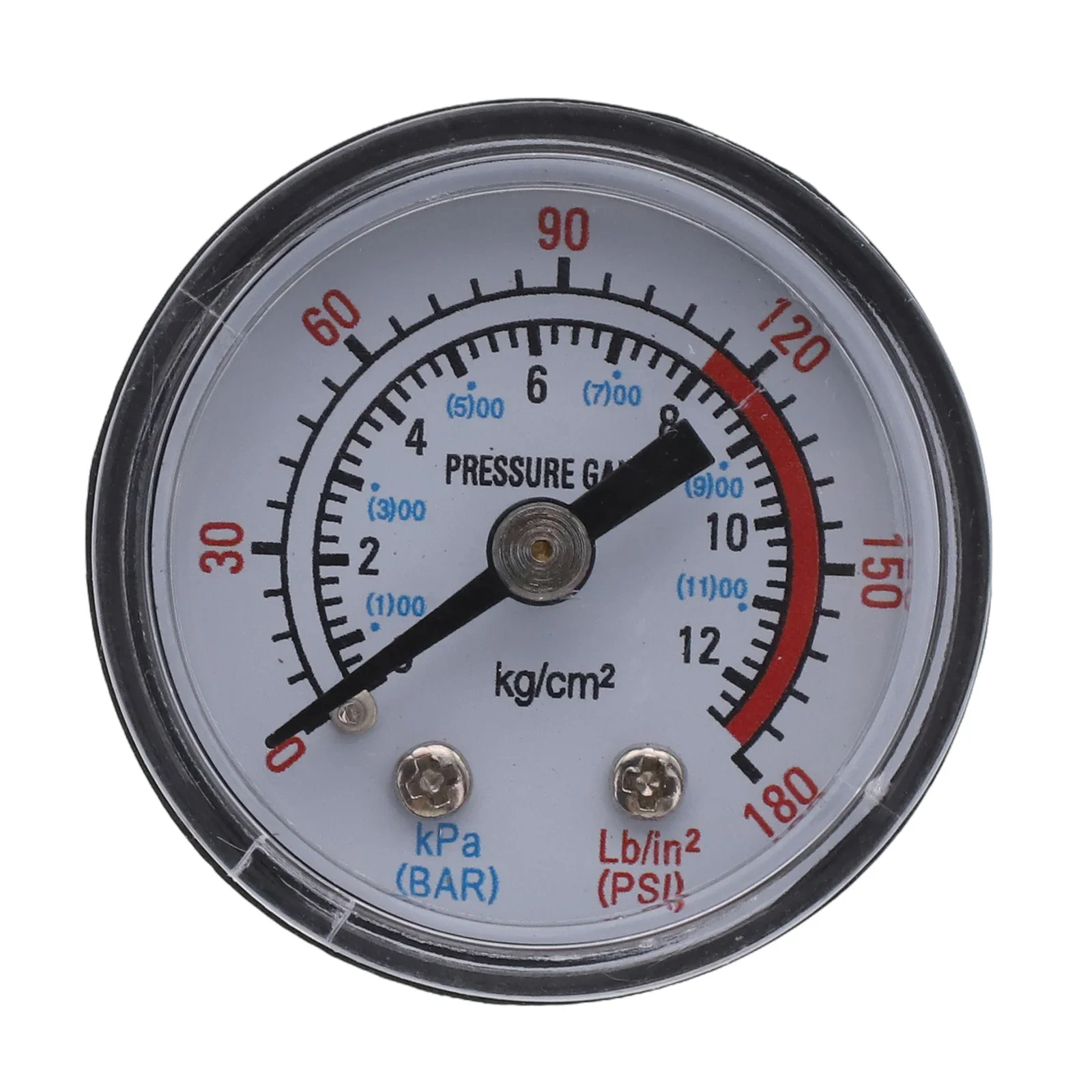 Accurate Pressure Gauge Air Compressor Gauge Easy to Read Display Accurate Pressure Measurement G Y40 Silver 10mm