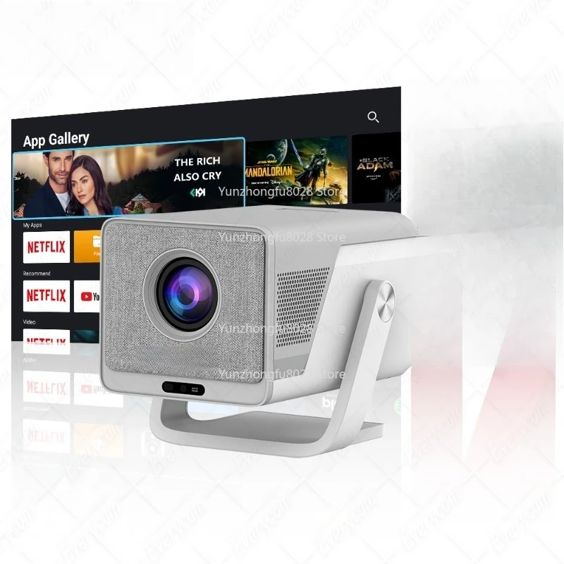 1400 Mini Projector 4K Decoding Portable Stand Video Projector 1080P