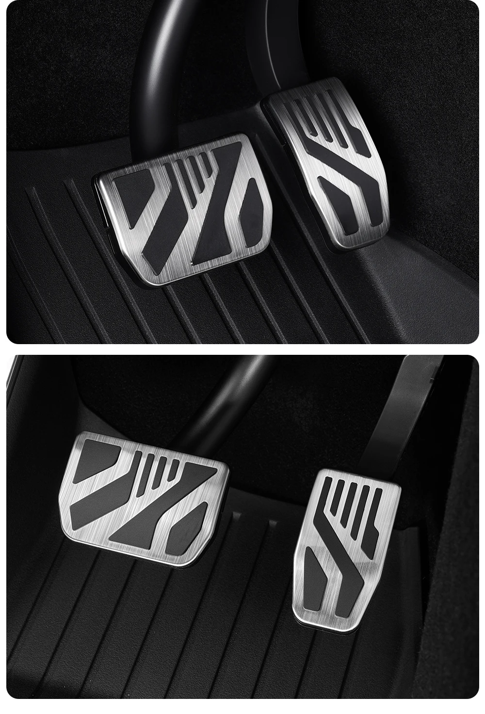 YZ Für Tesla Model 3/Y/YL Highland Juniper 2017-2026 Aluminiumlegierung Fußpedal Gaspedal Bremspedal Pedalabdeckung – Detail 12