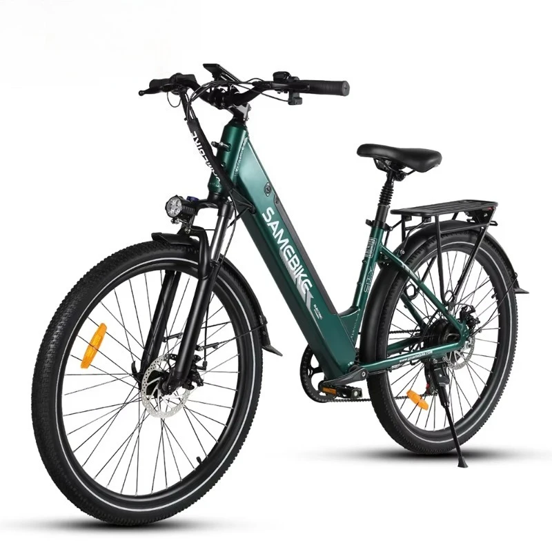 2024 دراجة كهربائية عالية الجودة Ebike 26 بوصة الإطارات 36 فولت 500D خطوة من خلال التنقل دراجة المدينة الكهربائية للنساء