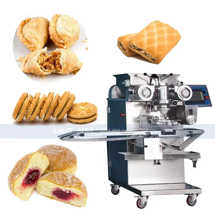 Automatic Glutinous Rice Ball Making Machine Two Color Mochi Making Machine Encrusting Machine