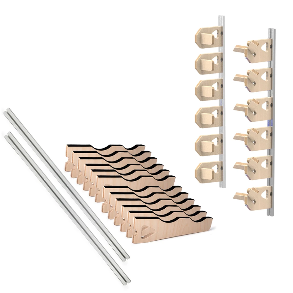 FOSHIO Heavy-Duty Wood Rack For Car Film Vinyl Roll Storage Garage Workshop Craft Decal Display Organizer Tool Wall-Mount Holder