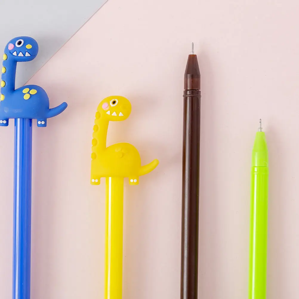 

16Pcs Gel Pen Dinosaur Design Smooth Writing Pen for Kids Students Office Stationary Adorable Signature Office Stationary