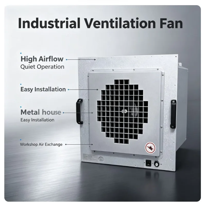 Fan Filter Unit, HEPA Air Purification System for Modular Clean Booth, Industrial High Efficiency Air Filtration Equipment