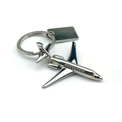 Metal air plane Keychain Airplane Key Chain Flight Attendant Gift Keychain Fighter Keychain