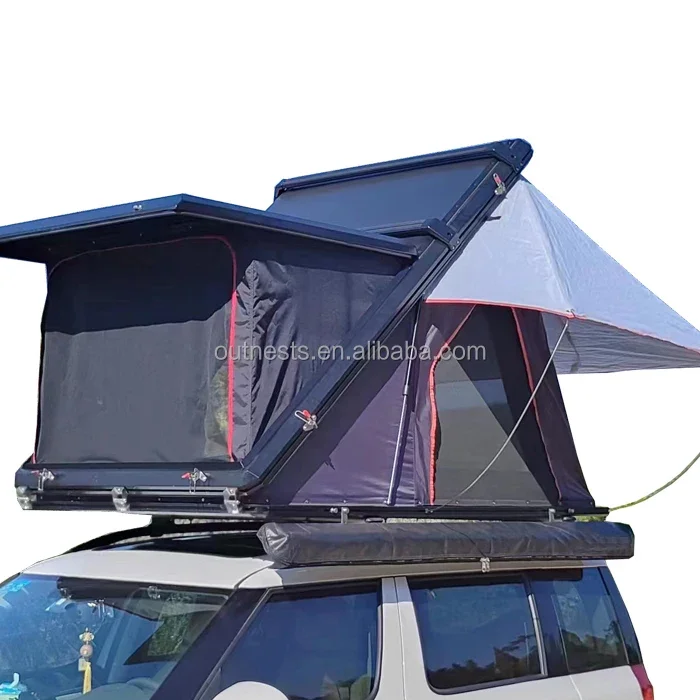 

Factory Directly Supply Aluminium Hard Shell Car Roof Top Tent With Luggage Racks For Sale Waterproof