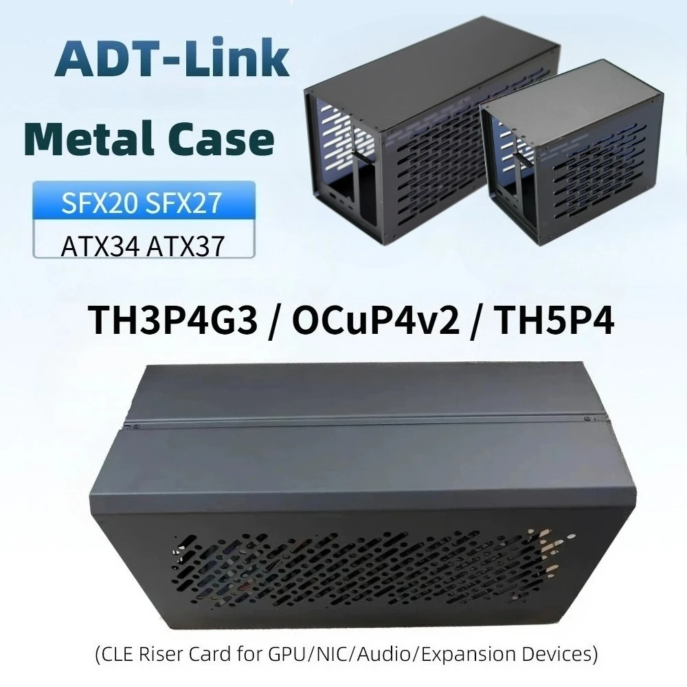 Case for TH3P4G3 OCuP4v2 OcuLink 4.0 Thunderbolt 5 USB4 TH5P4 ATX SFX FLEX External Graphics Card GPU Dock eGPU Metal Frame Case