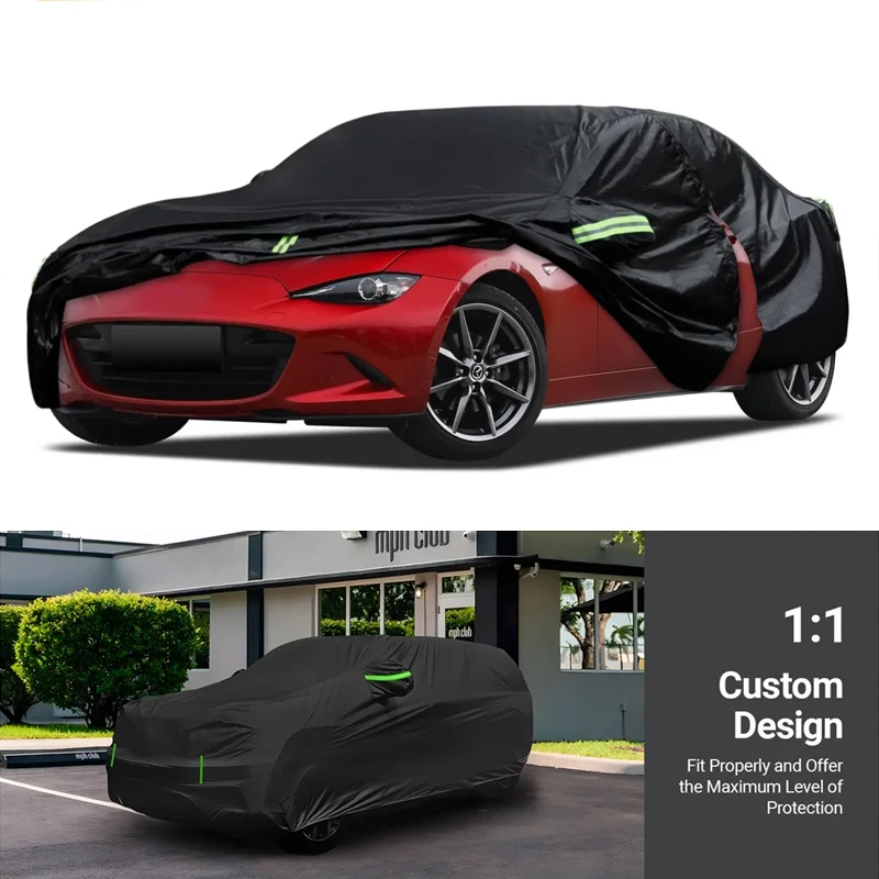 

Car Cover Custom Fit for Mazda MX-5 Miata Waterproof All Weather for Automobiles Full Exterior Cover Sun Rain Snow Protector