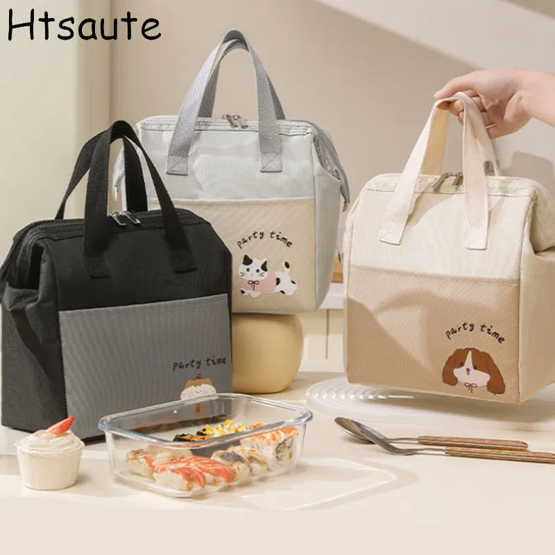 

Large Thermal Insulated Lunch Bags Cool Bag Picnic Adult Kids Food Storage Box Two Styles Outdoor Box lonchera bolsas de mujer
