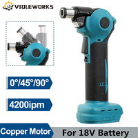 0°/45°/90° Cordless Electric Hammer Drill 4200ipm Rechargeable Hammer Drilling and Chiseling Power Tool for 18V Battery