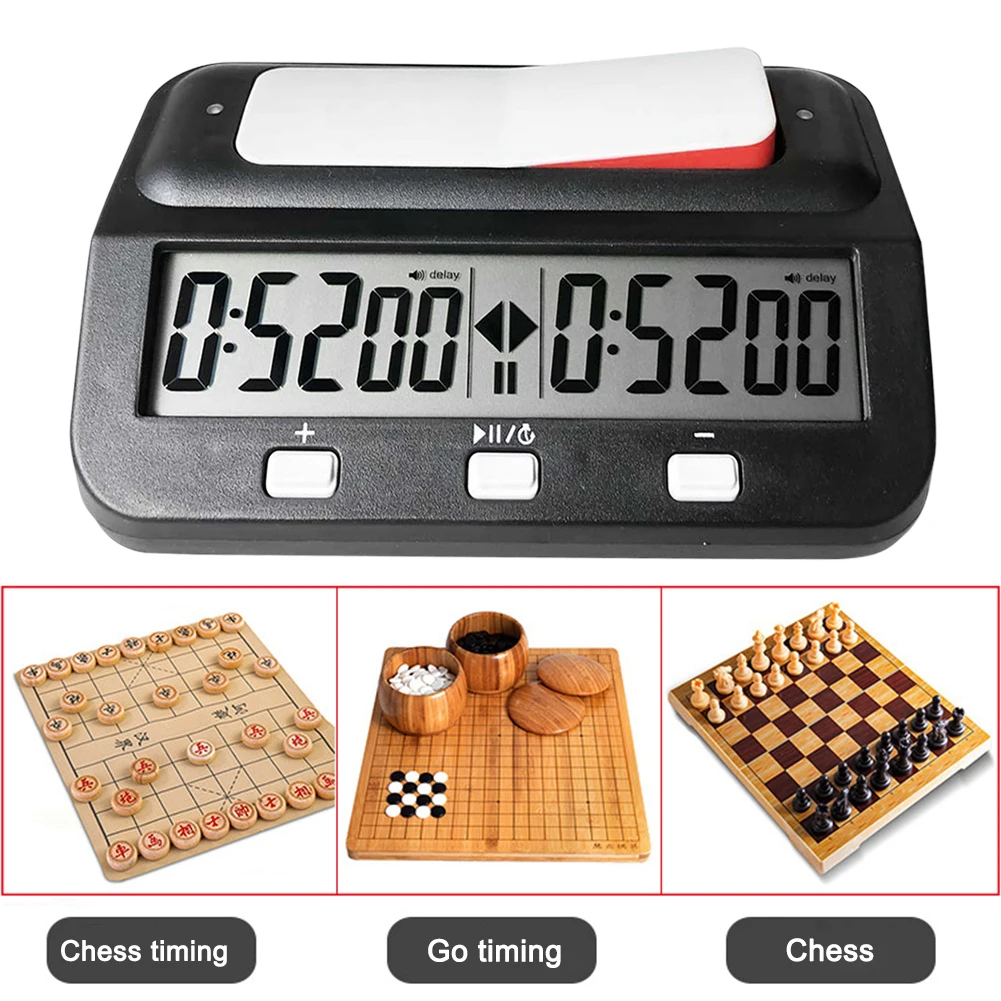 Professional Advanced Chess Digital Timer Chess Clock Count Up Down Board Game Clock Chess Clock Timer for International Chess