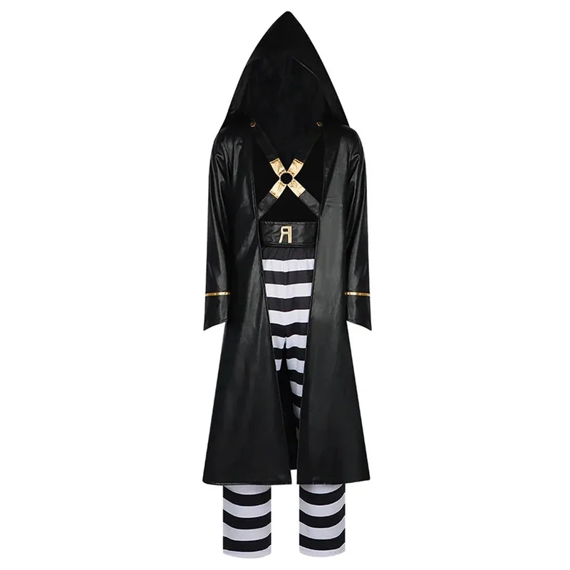 Risotto Nero trajes con cinturón de fantasía Anime JoJo Cosplay disfraz de aventura extraña disfraz hombres adultos juego de rol fantasía Outfitsc;8,k'5