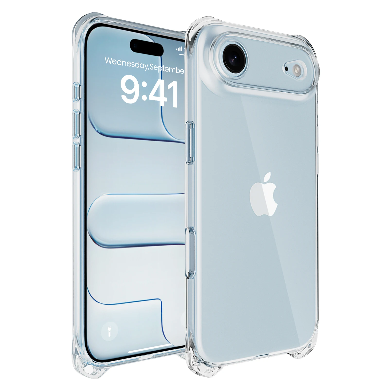 

Clear Case for iPhone 17 Air 6.6",Anti-Scratch Shockproof Protective Bumper Cover Crystal-Clear TPU Back for iPhone 17 Pro Max