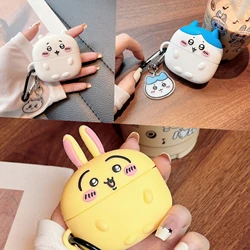 Chiikawa Kawaii Headphone Case, Usagi Cartoon Character, Anti-fall, Bluetooth Charging Box, Airpods 4, 2, 3, 1, Pro , Pro2