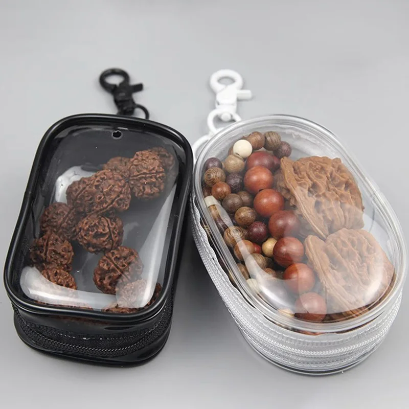 6*10cm PVC Storage Pouch Portable Mini Transparent Storage Bag With Zipper Organizer Box Travel Headphone And Charger Case