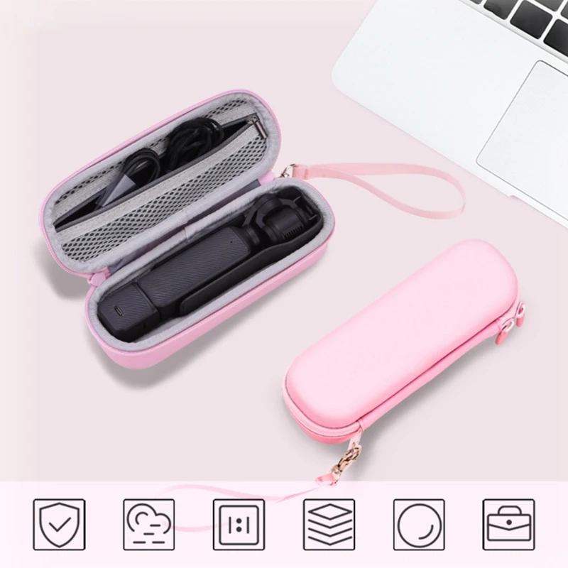 Funda protectora densidad para cámara POCKET 3, bolsa PU resistente a golpes y salpicaduras con correa para asa K1KF