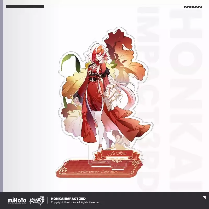 [Genuine] Game Honkai Impact 3 FLOVERING SPRING Series Acrylic Stand Elysia Cosplay 3D Accessories  FuHua Anime Cartoon DIY