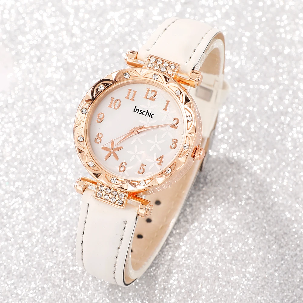 6 new styles of girls' fashionable quartz watch set versatile daily wear party Valentine's day party Easter Ramadan Halloween Ch