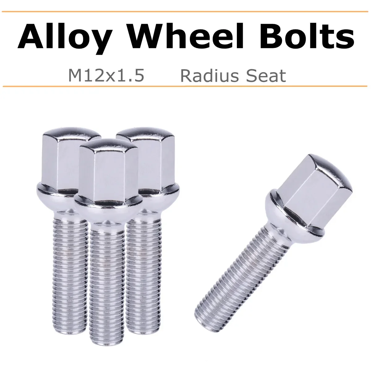 

4pcs M12x1.5 Car Wheel Bolts Tire Lug Nuts Alloy Screw 40mm Length For Mercedes/Benz CLK W209 1992-2009
