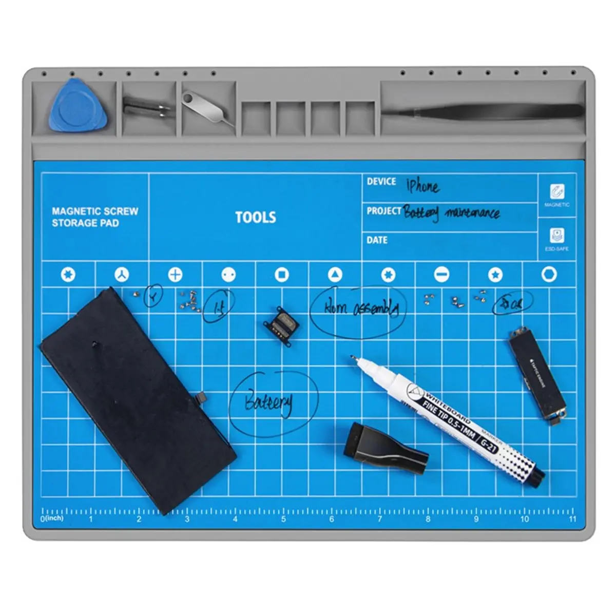 《TOP RATED》Mobile Phone Repair Magnetic Memory Pad for Positioning A