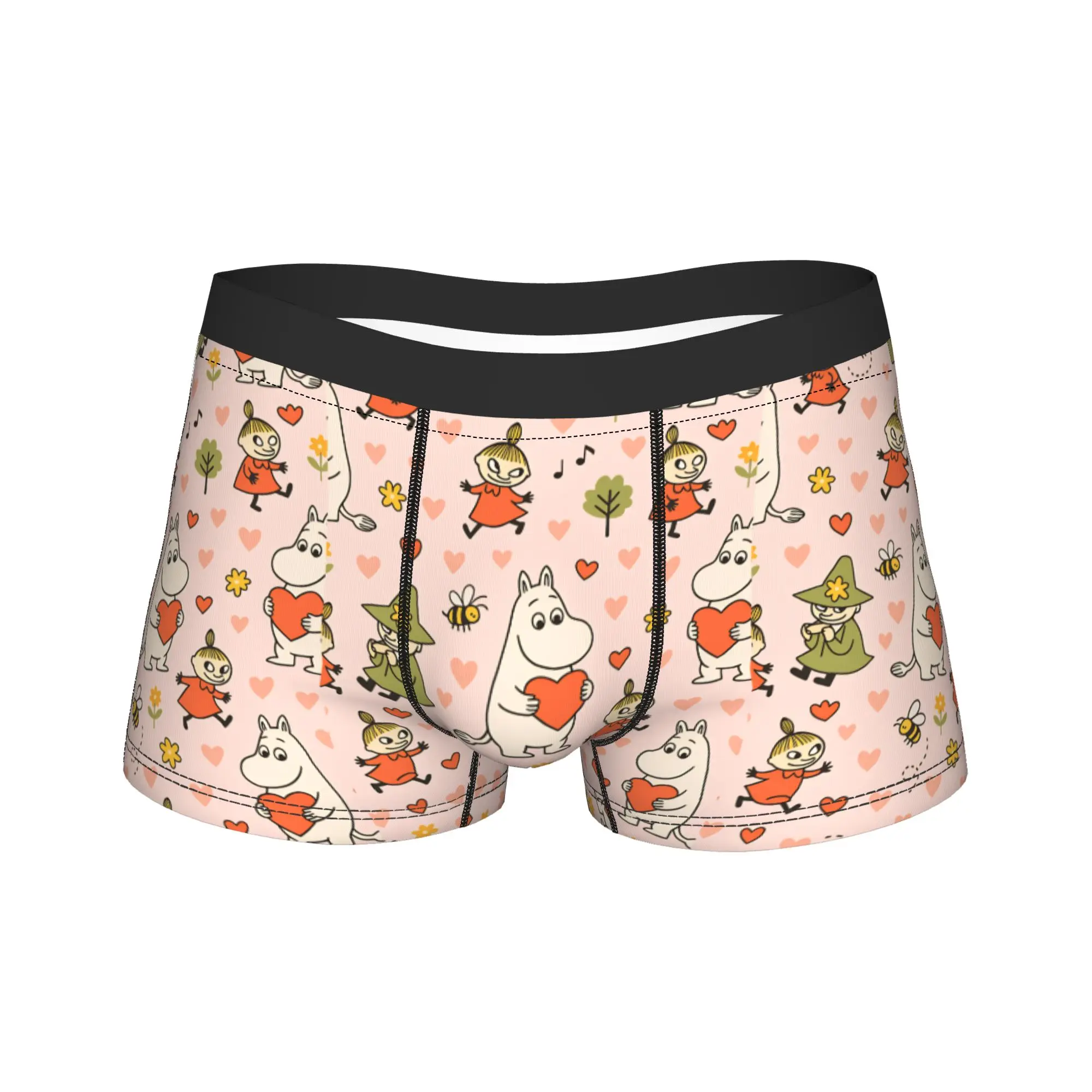 

Cute M-Moomins Underwear Males Panties Printed Comfortable Boxer Shorts Hot Sale Shorts Briefs Plus Size