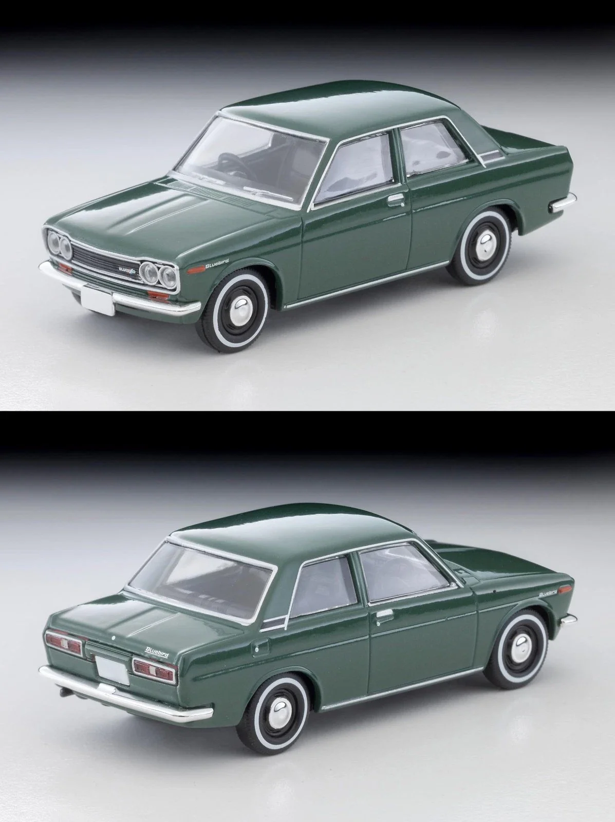Modèle de voiture miniature en alliage, édition limitée, collection de voitures miniatures, Datsun Bluebird 2 portes 1400 Standard G, édition limitée Vintage 1/64 LV-219a