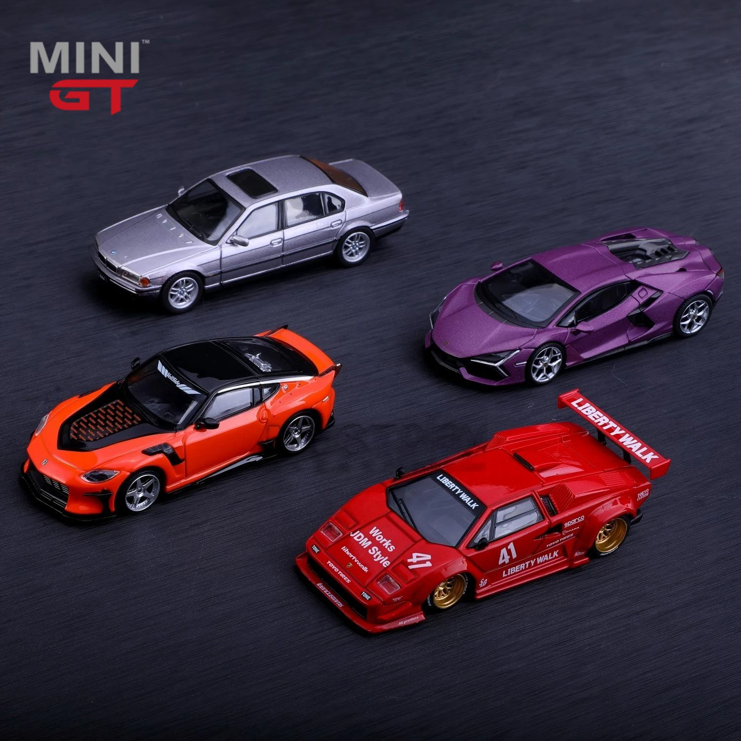 

MINIGT 1:64 Lamborghini Nissan BMW 750IL Aspen Silver Metallic MGT00792-CH Car Alloy Toys Motor Vehicle Diecast Metal Model