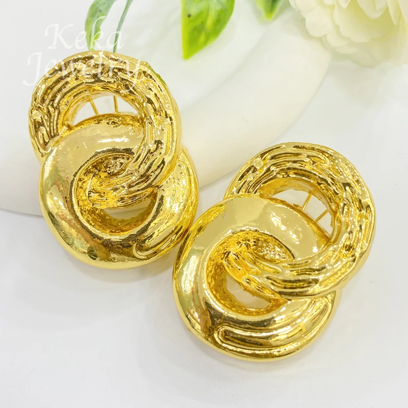 Jewelry Sets for Women Dubai African 18K Gold Color Pendant Earrings Bangles Rings Wedding Necklace Costume Accessories Gifts