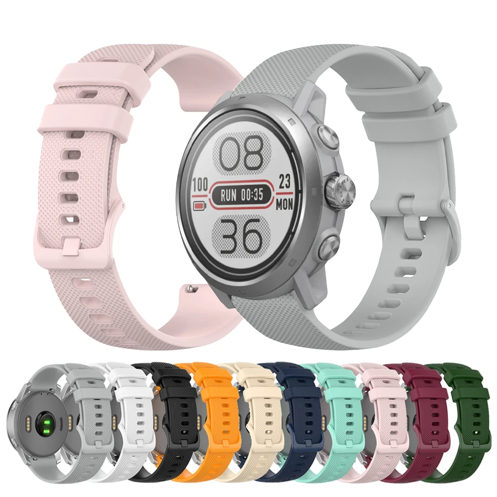 Correa de silicona para reloj COROS APEX de 46/42mm, pulsera deportiva de repuesto para COROS PACE 3 2/APEX 2 Pro/APEX 2 de 20mm y 22mm