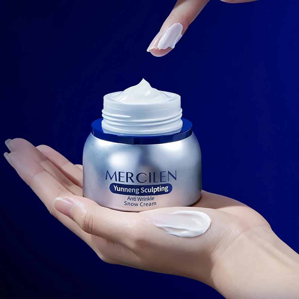 النحت المضادة للتجاعيد كريم الثلج تقليل الخطوط الدقيقة ترطيب اشراق تحسين الجلد الخام الجاف كريم وجه العناية بالبشرة الكورية