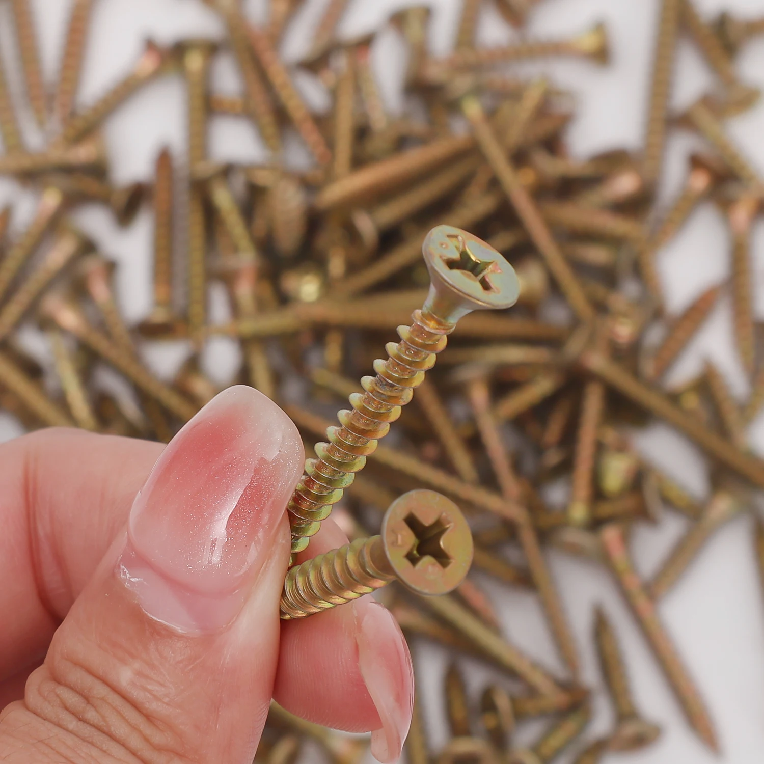 160/320 PCS Sekrup Logam Self Tapping Phillips Kepala Datar Countersunk Sekrup Drywall Kayu Sekrup Silang Pengikat Kit Beraneka Ragam