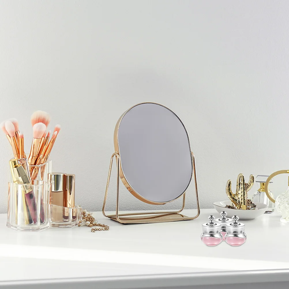 

6Pcs Acrylic Cream Bottle Stylish Portable Travel Container for Face Eye Cream Refillable Small Jars with Lids