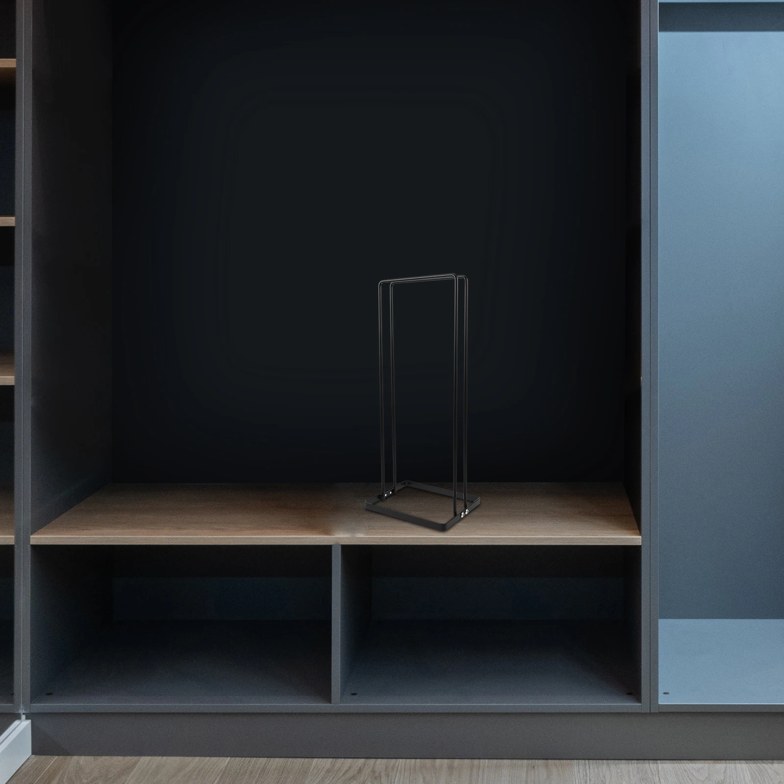 

Sturdy Iron Storage Organizer Rack Clothes Holder Stand Compact Foldable Closet Laundry Room Bedroom Use Hanger Stackable Rack