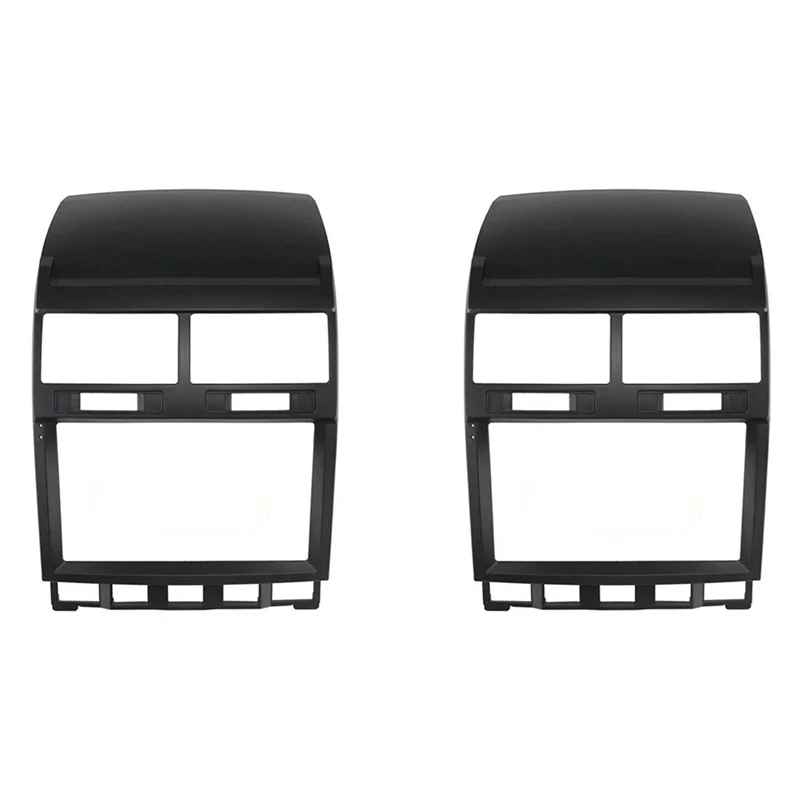 

2 шт. 9-дюймовое автомобильное крепление для приборной панели, двойной Din DVD, комплект отделки рамки, лицевая панель для VW Touareg 2002-2010