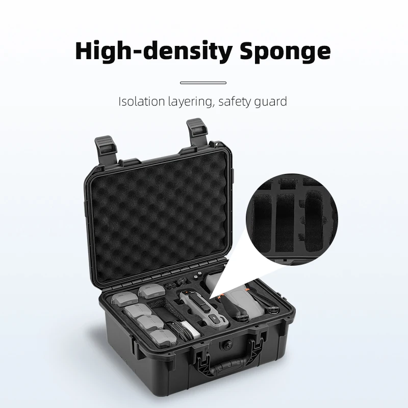 Hard Shell Storage Case for DJI Air 3 Carrying Box Large Capatity Portable Suitcase for RC 2/-N2 Outdoor Drone Storage Accessory