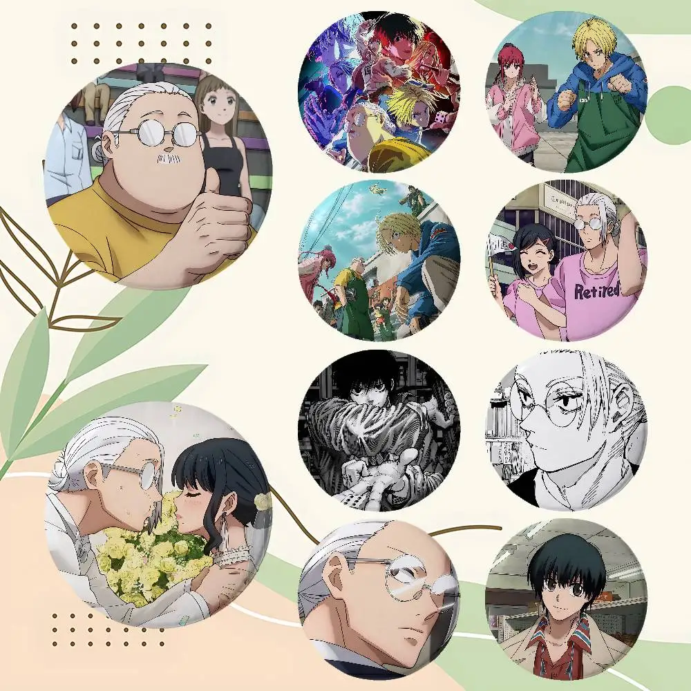 Anime Cartoon S-SAKAMOTO DAYS Abzeichen Emaille-Pin Cartoon-Brosche für Rucksack und Kleidung