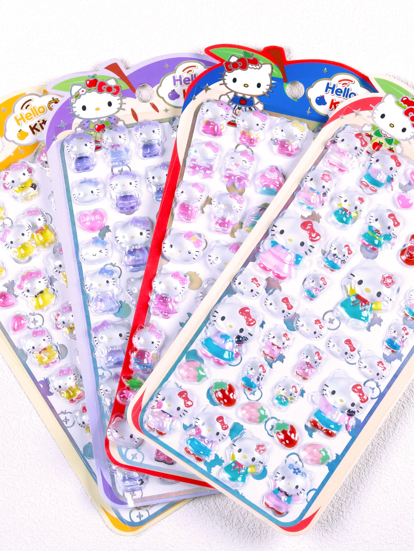 

3D-наклейки Sanrio с объемным кристаллическим алмазным эффектом, подходят для скрапбуков, ежедневников, дневников и блокнотов.