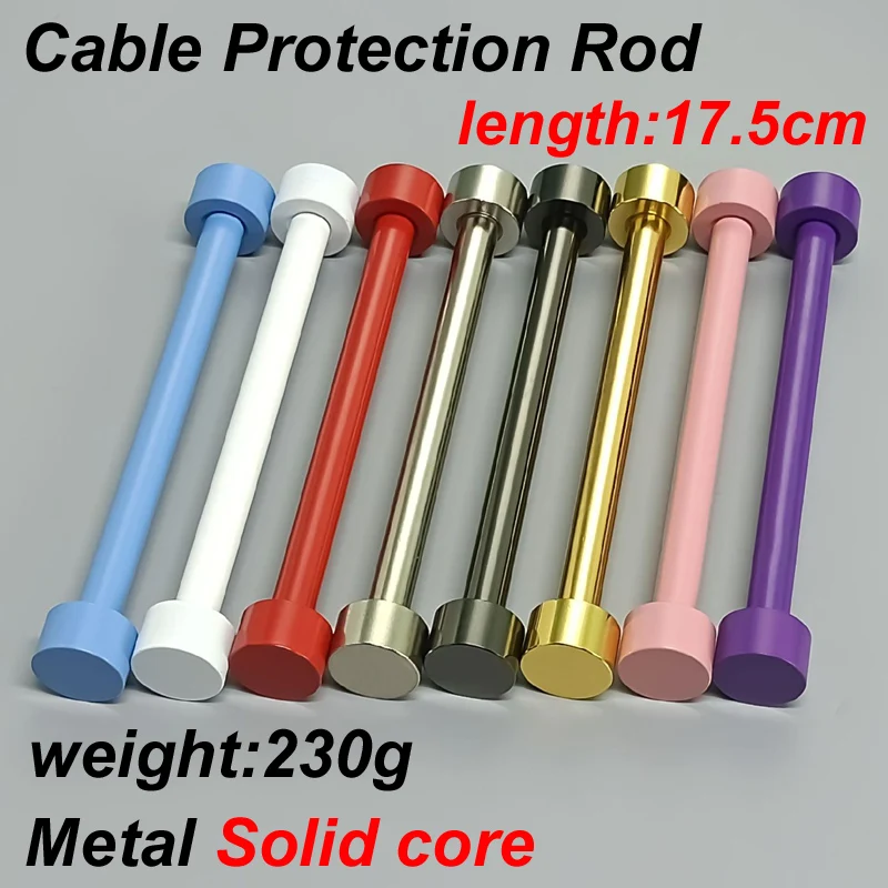 

Stainless steel Custom Coiled Keyboard Cable Protection Rod Coiled Keyboard Cable Weight Rod Reel Stick Cable Organizer