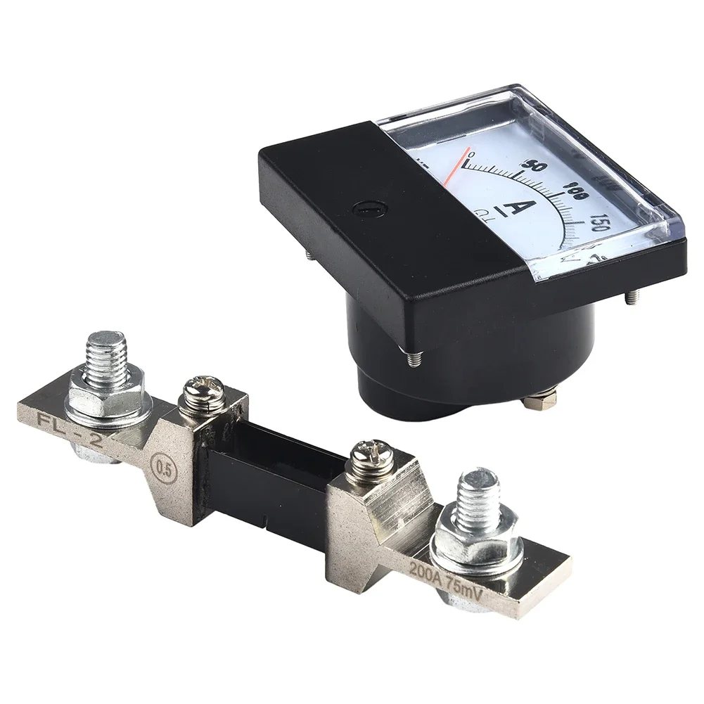 DH-670 Analog Ammeter And A Shunt Light Weight DC Analog Ammeter Instrument And Shunt Panel Ampere Electrical Instruments