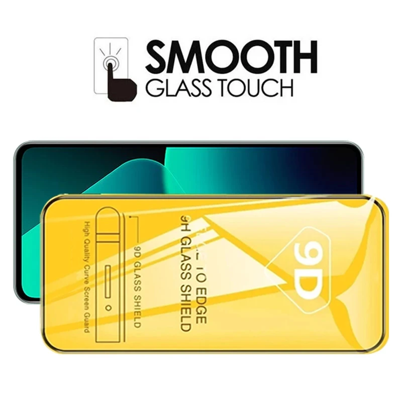 9D Tempered Glass For Xiaomi Redmi Note 13 Pro 5G 13C 12C 12 11 10 10C 11A A3 10A 9 8 7 9T 9C 9A 9s 10s 11s Screen Protector