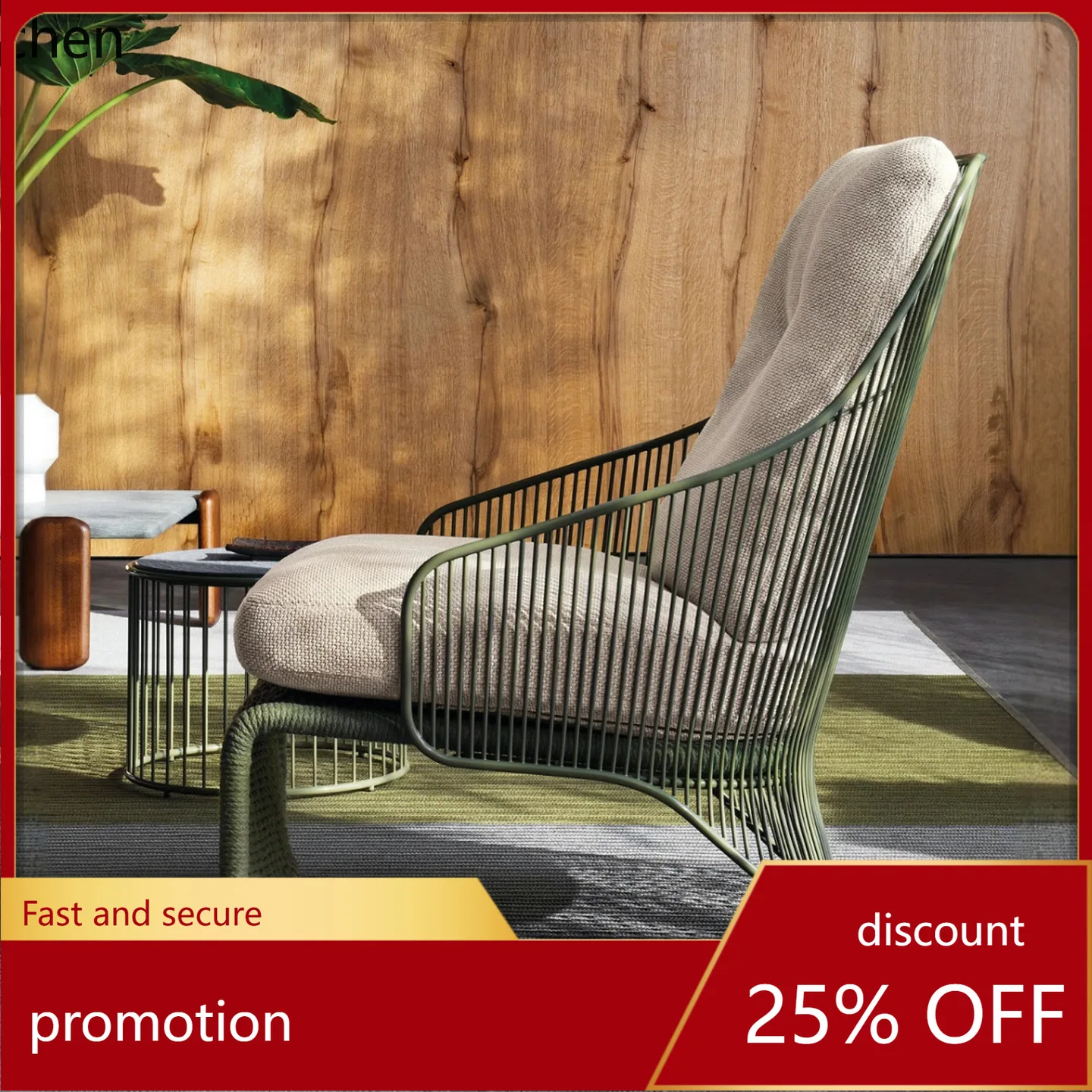 HT Outdoor Sofa Patio Rattan Chair Sofa Set Rainproof Sunproof Leisure
