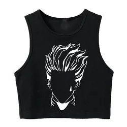 90s Women Vest Crop Top T-shirt Hunter X Hunter Tees Tank Top Cropped Harajuku Killua Tshirt Hisoka T Shirt Tops Y2k Manga