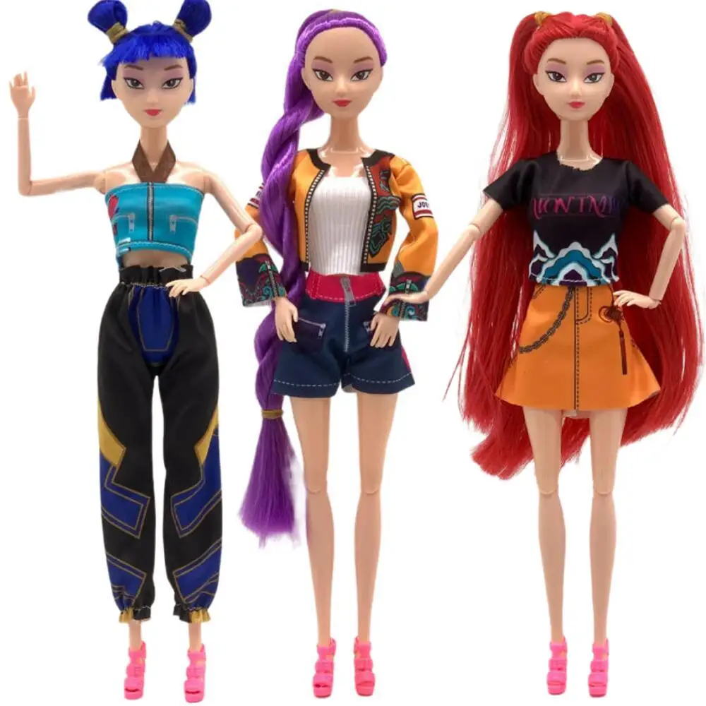 

30cm KPOP Demon Hunters Rumi Mira Zoey Doll With Clothes Shoes Girls Dress Up Fans Collections Gifts