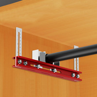 Punching Positioning Ruler for Wardrobe Boom Installation Carpentry Aluminium Alloy Drilling Locator Suspension Rod Install Tool